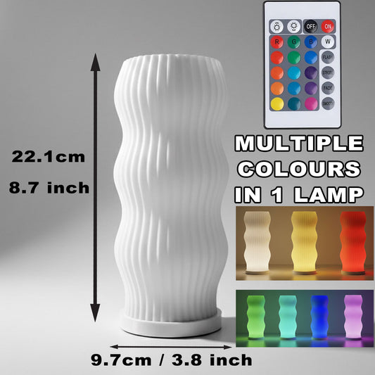 LED Lamp · Warm/White/RGB Remote Control · 16 Colours & Brightness · Bedroom and Living Room Light · Modern Design Mushroom Table Lamp